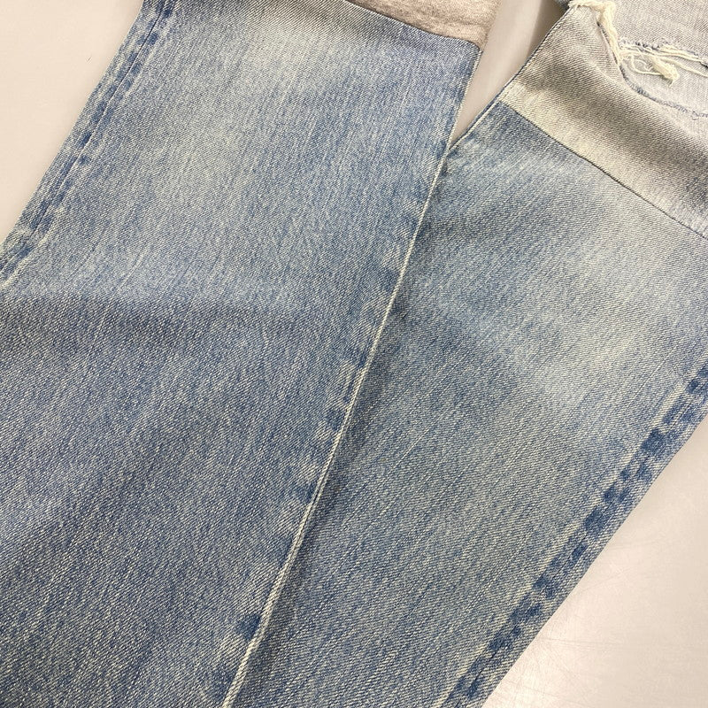 【中古品】【メンズ】 HYSTERIC GLAMOUR ヒステリックグラマー 02173AP12 STUDS CRASH PAINT DENIM PANTS スタッズ クラッシュ ペイント デニム パンツ ボトムス ズボン 151-260604-cs-08-izu サイズ：34 カラー：ライトインディゴ 万代Net店