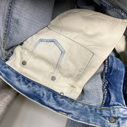 【中古品】【メンズ】 HYSTERIC GLAMOUR ヒステリックグラマー 02173AP12 STUDS CRASH PAINT DENIM PANTS スタッズ クラッシュ ペイント デニム パンツ ボトムス ズボン 151-260604-cs-08-izu サイズ：34 カラー：ライトインディゴ 万代Net店