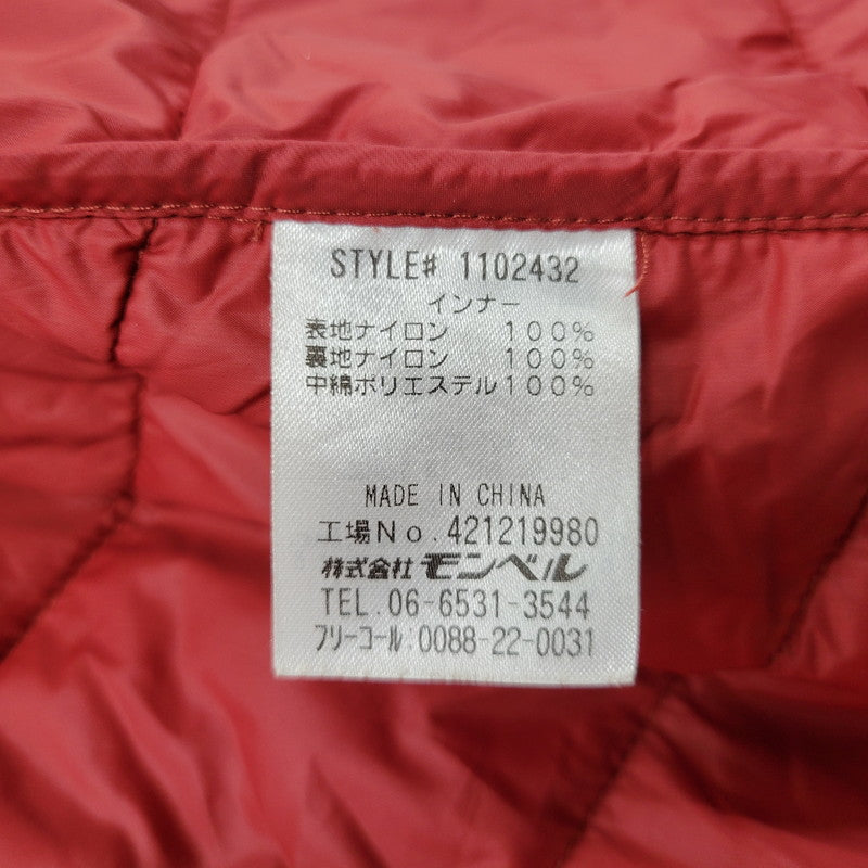 【現状渡し品】【メンズ】 mont-bell モンベル 3IN1 FALL LINE PARKA 1102432 フォールライン パーカ ジャケット アウター 144-260602-as-18-izu サイズ：XL カラー：ブラック/レッド 万代Net店
