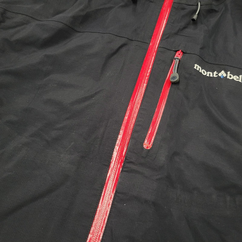 【現状渡し品】【メンズ】 mont-bell モンベル 3IN1 FALL LINE PARKA 1102432 フォールライン パーカ ジャケット アウター 144-260602-as-18-izu サイズ：XL カラー：ブラック/レッド 万代Net店