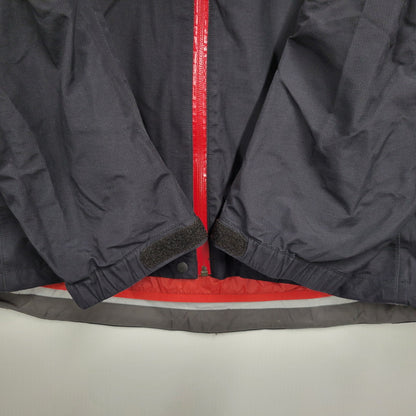 【現状渡し品】【メンズ】 mont-bell モンベル 3IN1 FALL LINE PARKA 1102432 フォールライン パーカ ジャケット アウター 144-260602-as-18-izu サイズ：XL カラー：ブラック/レッド 万代Net店