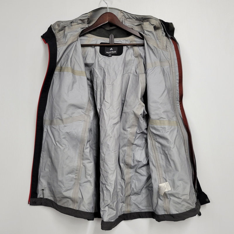【現状渡し品】【メンズ】 mont-bell モンベル 3IN1 FALL LINE PARKA 1102432 フォールライン パーカ ジャケット アウター 144-260602-as-18-izu サイズ：XL カラー：ブラック/レッド 万代Net店