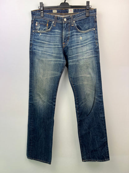 【中古品】【メンズ】 AG アドリアーノゴールドシュミット TAMBOURINE STRAIGHT LEG JEANS タンバリン ストレート ジーンズ ボトムス デニムパンツ 178-260627-kk-09-hon サイズ：30 カラー：インディゴ 万代Net店