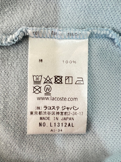 【中古品】【メンズ/レディース】 LACOSTE ラコステ L/S POLO SHIRT L1312AL ロングスリーブ ポロシャツ 長袖 トップス 178-260620-kk-19-hon サイズ：XS カラー：ライトブルー 万代Net店