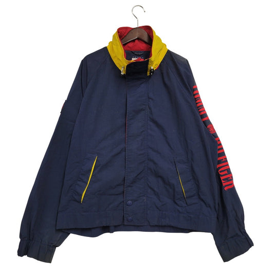 【現状渡し品】【メンズ】 TOMMY HILFIGER トミーヒルフィガー SAILING JACKET セーリングジャケット アウター 146-260602-as-17-izu サイズ：L カラー：ネイビー 万代Net店