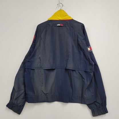 【現状渡し品】【メンズ】 TOMMY HILFIGER トミーヒルフィガー SAILING JACKET セーリングジャケット アウター 146-260602-as-17-izu サイズ：L カラー：ネイビー 万代Net店