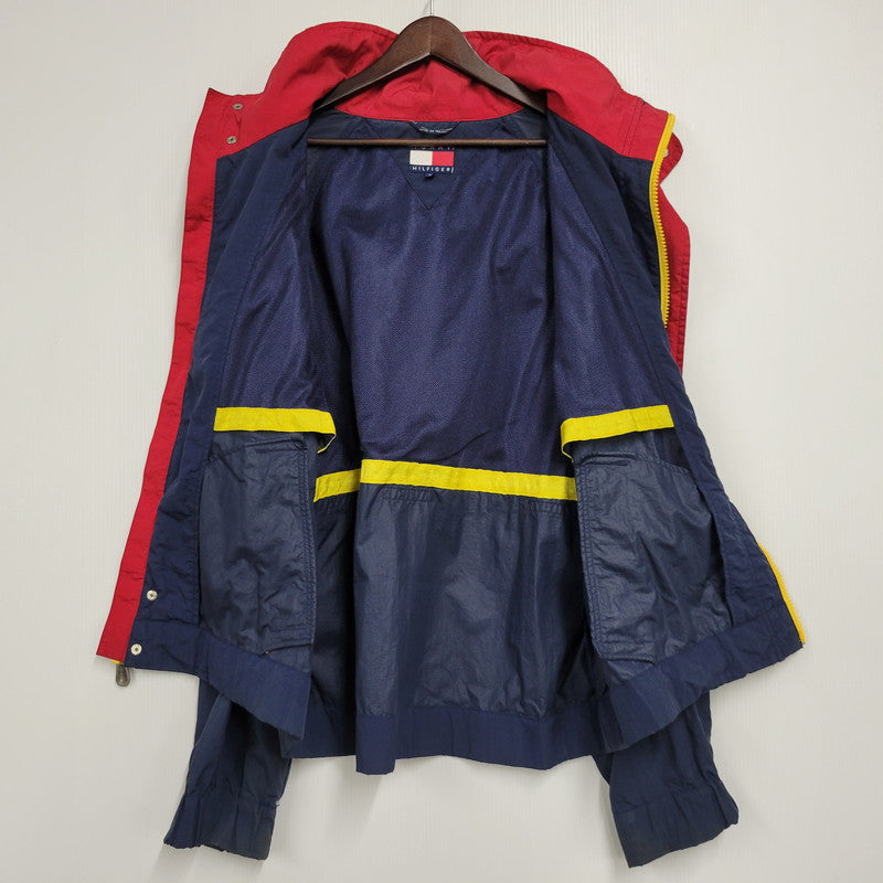 【現状渡し品】【メンズ】 TOMMY HILFIGER トミーヒルフィガー SAILING JACKET セーリングジャケット アウター 146-260602-as-17-izu サイズ：L カラー：ネイビー 万代Net店