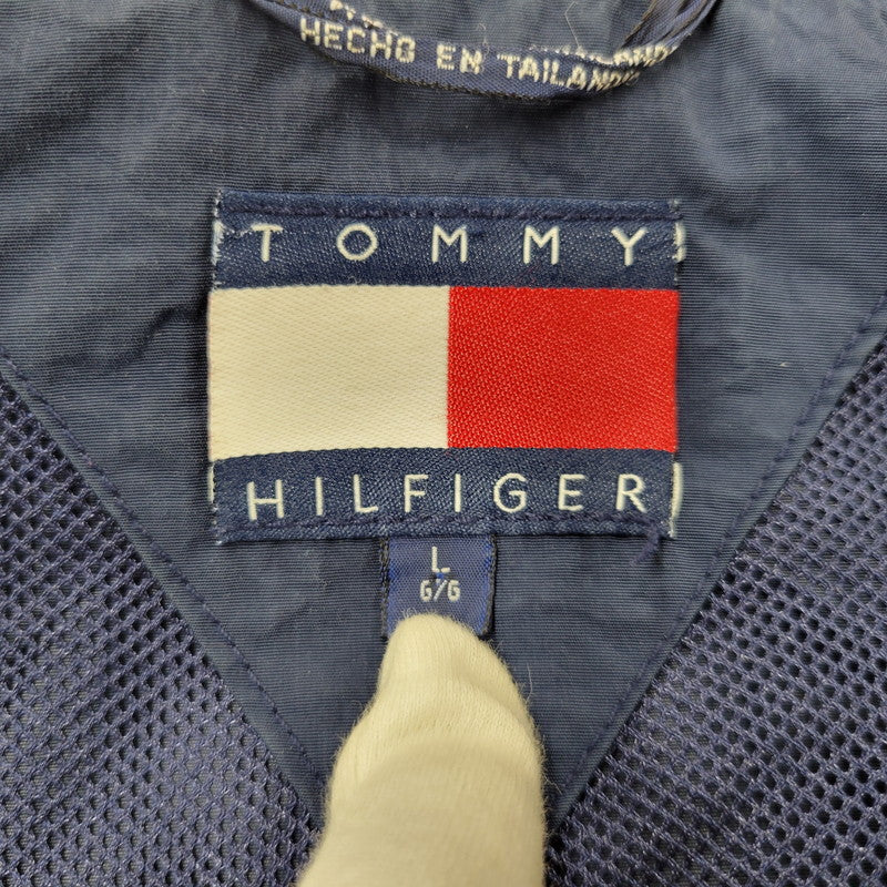 【現状渡し品】【メンズ】 TOMMY HILFIGER トミーヒルフィガー SAILING JACKET セーリングジャケット アウター 146-260602-as-17-izu サイズ：L カラー：ネイビー 万代Net店