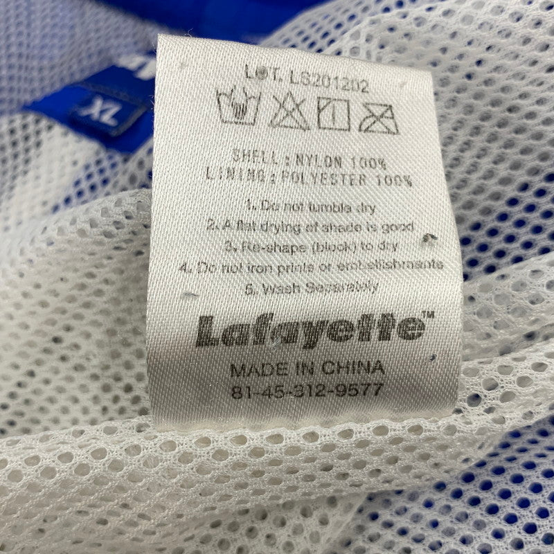【中古品】【メンズ】 LAFAYETTE ラファイエット LS201202 COLORBLOCK NYLON TRACK PANTS カラーブロック ナイロン トラック パンツ ボトムス 153-260607-kh-08-izu サイズ：XL カラー：ブルー×オレンジ 万代Net店