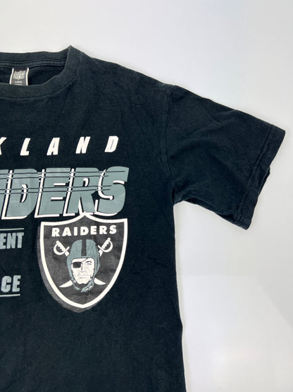 【中古品】【メンズ】 NFL ナショナル・フットボール・リーグ OAKLAND RAIDERS S/S PRINT TEE オークランド・レイダース ショートスリーブ プリント Tシャツ 半袖 トップス 178-260620-kk-17-hon サイズ：L カラー：BLACK 万代Net店