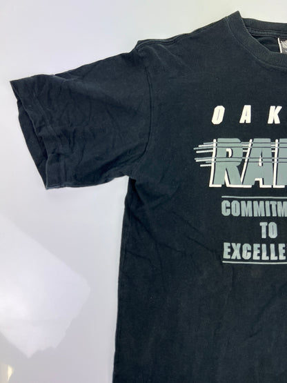 【中古品】【メンズ】 NFL ナショナル・フットボール・リーグ OAKLAND RAIDERS S/S PRINT TEE オークランド・レイダース ショートスリーブ プリント Tシャツ 半袖 トップス 178-260620-kk-17-hon サイズ：L カラー：BLACK 万代Net店