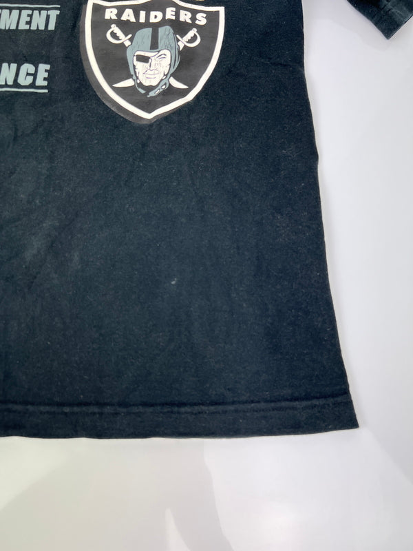 【中古品】【メンズ】 NFL ナショナル・フットボール・リーグ OAKLAND RAIDERS S/S PRINT TEE オークランド・レイダース ショートスリーブ プリント Tシャツ 半袖 トップス 178-260620-kk-17-hon サイズ：L カラー：BLACK 万代Net店