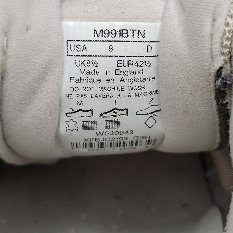 【中古品】【メンズ】 NEW BALANCE ニューバランス MADE IN UK M991BTN スニーカー シューズ 靴 162-260602-ya-19-izu サイズ：27cm カラー：BROWN RICE 万代Net店