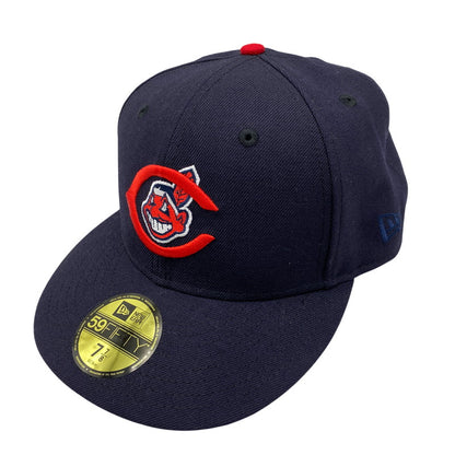 【中古品】【メンズ/レディース】 NEWERA ニューエラ CLEVELAND INDIANS BASEBALL CAP クリーブランド インディアンス ベースボール キャップ 帽子 185-260604-cs-05-izu サイズ：7 7/8 カラー：ブラック 万代Net店