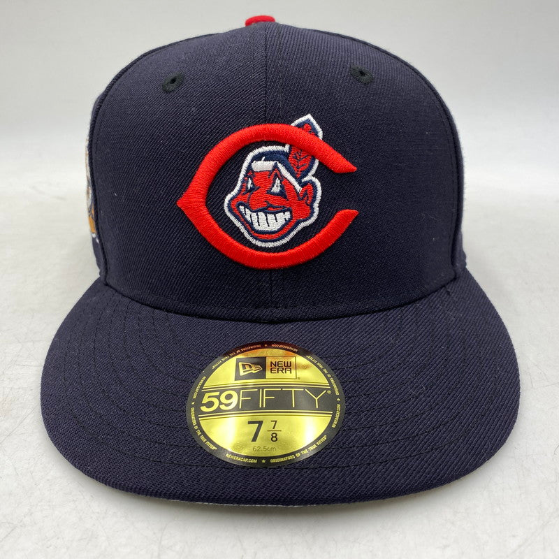 【中古品】【メンズ/レディース】 NEWERA ニューエラ CLEVELAND INDIANS BASEBALL CAP クリーブランド インディアンス ベースボール キャップ 帽子 185-260604-cs-05-izu サイズ：7 7/8 カラー：ブラック 万代Net店