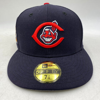 【中古品】【メンズ/レディース】 NEWERA ニューエラ CLEVELAND INDIANS BASEBALL CAP クリーブランド インディアンス ベースボール キャップ 帽子 185-260604-cs-05-izu サイズ：7 7/8 カラー：ブラック 万代Net店