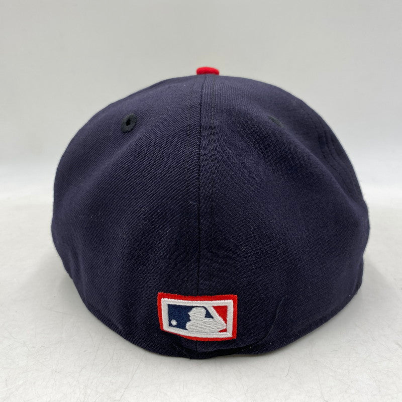 【中古品】【メンズ/レディース】 NEWERA ニューエラ CLEVELAND INDIANS BASEBALL CAP クリーブランド インディアンス ベースボール キャップ 帽子 185-260604-cs-05-izu サイズ：7 7/8 カラー：ブラック 万代Net店