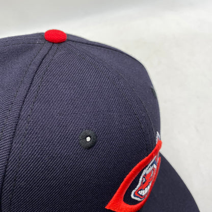 【中古品】【メンズ/レディース】 NEWERA ニューエラ CLEVELAND INDIANS BASEBALL CAP クリーブランド インディアンス ベースボール キャップ 帽子 185-260604-cs-05-izu サイズ：7 7/8 カラー：ブラック 万代Net店