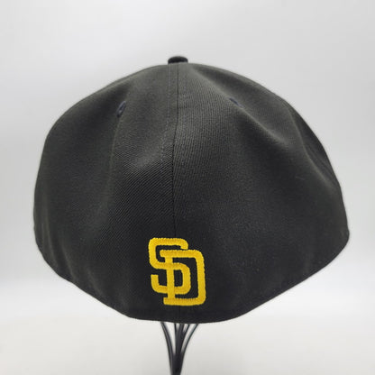 【中古美品】【メンズ/レディース】 NEW ERA ニューエラ SAN DIEGO PADRES FLYING SKULL CAP サンディエゴ パドレス スカル キャップ 帽子 服飾雑貨 185-260603-ay-16-izu サイズ：8(63.5cm) カラー：ブラック 万代Net店