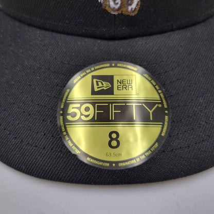 【中古美品】【メンズ/レディース】 NEW ERA ニューエラ SAN DIEGO PADRES FLYING SKULL CAP サンディエゴ パドレス スカル キャップ 帽子 服飾雑貨 185-260603-ay-16-izu サイズ：8(63.5cm) カラー：ブラック 万代Net店