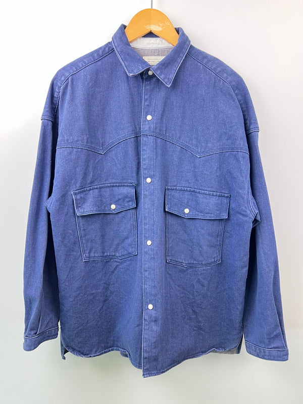【中古品】【メンズ】 niko and... ニコアンド DENIM SHIRT JACKET H211MA07TO デニムシャツジャケット ライトアウター 178-260620-kk-18-hon サイズ：4 カラー：インディゴ 万代Net店