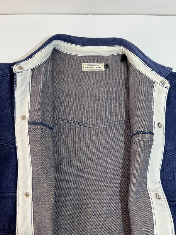【中古品】【メンズ】 niko and... ニコアンド DENIM SHIRT JACKET H211MA07TO デニムシャツジャケット ライトアウター 178-260620-kk-18-hon サイズ：4 カラー：インディゴ 万代Net店