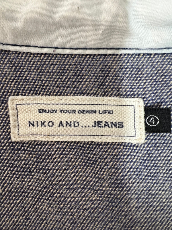 【中古品】【メンズ】 niko and... ニコアンド DENIM SHIRT JACKET H211MA07TO デニムシャツジャケット ライトアウター 178-260620-kk-18-hon サイズ：4 カラー：インディゴ 万代Net店