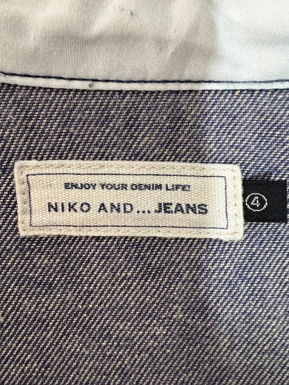 【中古品】【メンズ】 niko and... ニコアンド DENIM SHIRT JACKET H211MA07TO デニムシャツジャケット ライトアウター 178-260620-kk-18-hon サイズ：4 カラー：インディゴ 万代Net店