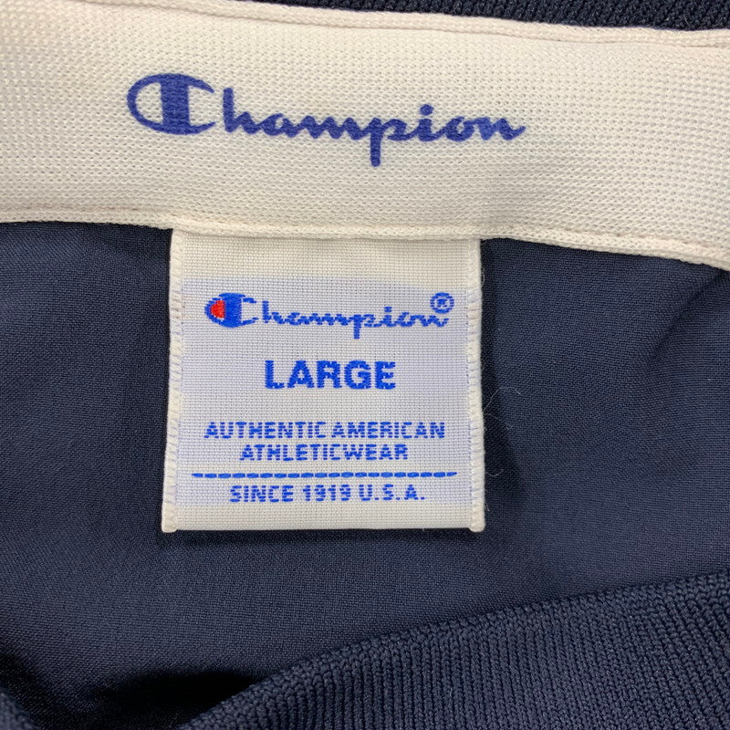 【中古品】【メンズ】 CHAMPION チャンピオン C3-Q609 NYLON PULLOVER ナイロン プルオーバー トップス 148-260607-kh-07-izu サイズ：L カラー：ネイビー 万代Net店