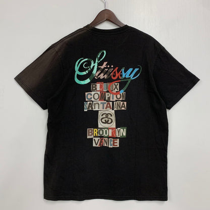 【現状渡し品】【メンズ】 STUSSY ステューシー 金タグ GRAPHIC WORLD TOUR TEE グラフィック ワールド ツアー Tシャツ トップス 半袖 142-260606-ya-11-izu サイズ：XL カラー：BLACK 万代Net店