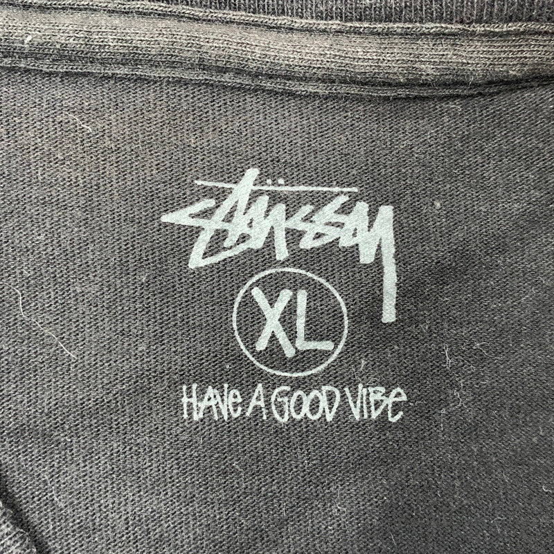 【現状渡し品】【メンズ】 STUSSY ステューシー 金タグ GRAPHIC WORLD TOUR TEE グラフィック ワールド ツアー Tシャツ トップス 半袖 142-260606-ya-11-izu サイズ：XL カラー：BLACK 万代Net店
