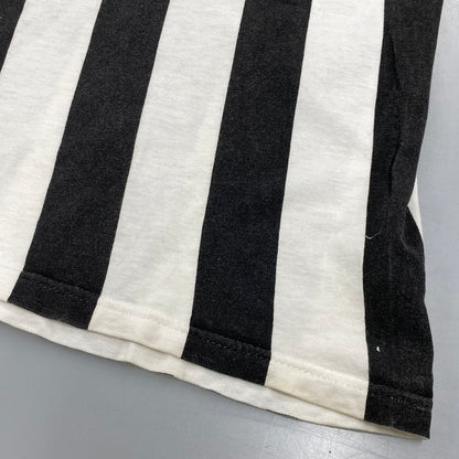 【現状渡し品】【メンズ】 STUSSY メキシコ製 STRIPE WORLD TOUR TEE ストライプ ワールド ツアー Tシャツ トップス 半袖 142-260608-ya-09-izu サイズ：XL カラー：ブラック×ホワイト 万代Net店