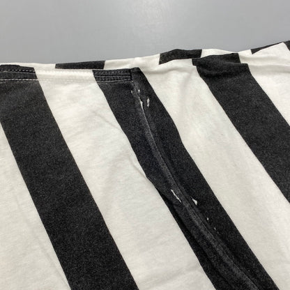 【現状渡し品】【メンズ】 STUSSY メキシコ製 STRIPE WORLD TOUR TEE ストライプ ワールド ツアー Tシャツ トップス 半袖 142-260608-ya-09-izu サイズ：XL カラー：ブラック×ホワイト 万代Net店