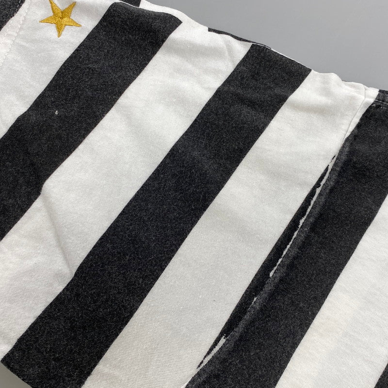 【現状渡し品】【メンズ】 STUSSY メキシコ製 STRIPE WORLD TOUR TEE ストライプ ワールド ツアー Tシャツ トップス 半袖 142-260608-ya-09-izu サイズ：XL カラー：ブラック×ホワイト 万代Net店