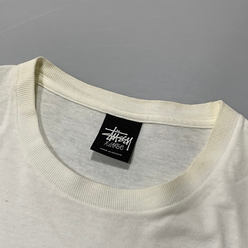 【中古品】【メンズ】 STUSSY ステューシー ×BANANA BOARD バナナボード × LANCE MOUNTAIN ランス マウンテン GRAPHIC グラフィック S S TEE ショートスリーブ Tシャツ トップス 半袖 142-260625-ya-03-izu サイズ：XL カラー：ホワイト 万代Net店