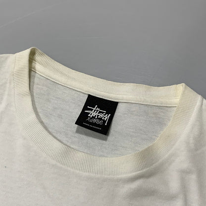 【中古品】【メンズ】 STUSSY ステューシー ×BANANA BOARD バナナボード × LANCE MOUNTAIN ランス マウンテン GRAPHIC グラフィック S S TEE ショートスリーブ Tシャツ トップス 半袖 142-260625-ya-03-izu サイズ：XL カラー：ホワイト 万代Net店
