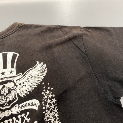 【現状渡し品】【メンズ】 STUSSY ステューシー メキシコ製 TAKA HAYASHI OLD ENGLISH WORLD TOUR TEE タカ ハヤシ オールド イングリッシュ ワールド ツアー Tシャツ トップス 142-260602-kh-04-izu サイズ：XL カラー：ブラック 万代Net店