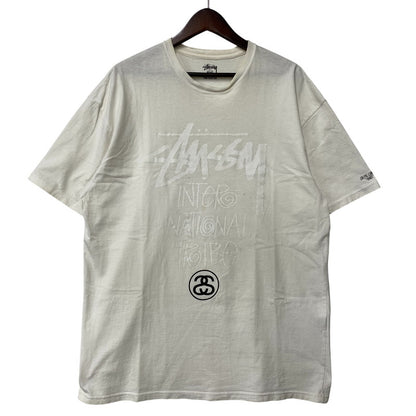 【中古品】【メンズ】 STUSSY ステューシー 金タグ LOCAL COLOR SNDI INTERNATIONAL TRIBE TEE ローカル カラー インターナショナル トライブ Tシャツ トップス 142-260602-kh-06-izu サイズ：XXL カラー：ホワイト 万代Net店