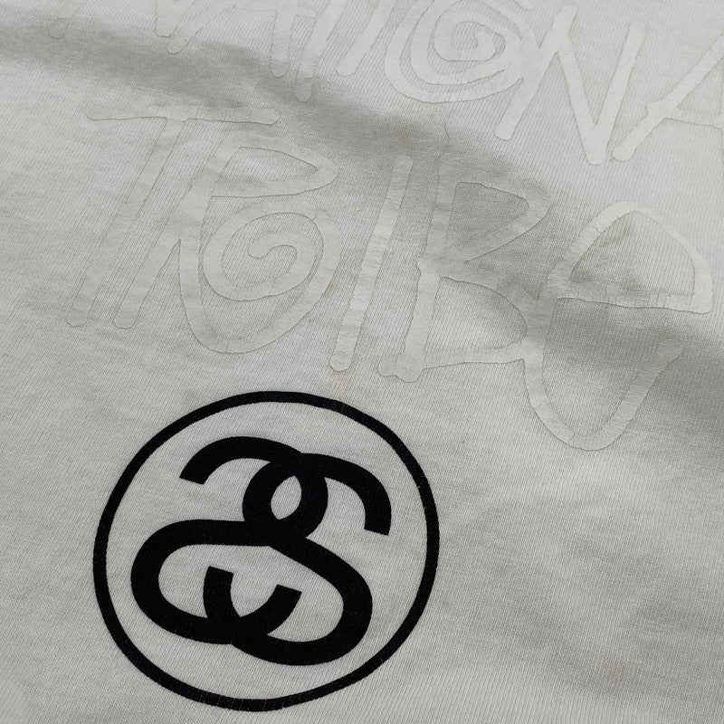【中古品】【メンズ】 STUSSY ステューシー 金タグ LOCAL COLOR SNDI INTERNATIONAL TRIBE TEE ローカル カラー インターナショナル トライブ Tシャツ トップス 142-260602-kh-06-izu サイズ：XXL カラー：ホワイト 万代Net店