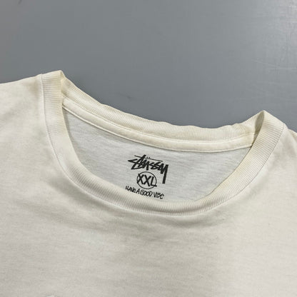 【中古品】【メンズ】 STUSSY ステューシー 金タグ LOCAL COLOR SNDI INTERNATIONAL TRIBE TEE ローカル カラー インターナショナル トライブ Tシャツ トップス 142-260602-kh-06-izu サイズ：XXL カラー：ホワイト 万代Net店