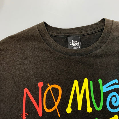 【現状渡し品】【メンズ】 STUSSY ステューシー × TOWER RECORDS タワー レコード NO MUSIC,NO LIFE TEE ノーミュージック ノーライフ Tシャツ トップス 半袖 142-260606-ya-10-izu サイズ：L カラー：BLACK 万代Net店
