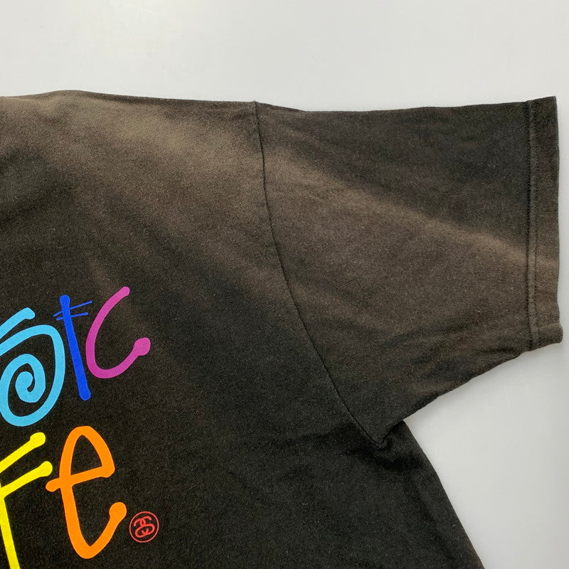【現状渡し品】【メンズ】 STUSSY ステューシー × TOWER RECORDS タワー レコード NO MUSIC,NO LIFE TEE ノーミュージック ノーライフ Tシャツ トップス 半袖 142-260606-ya-10-izu サイズ：L カラー：BLACK 万代Net店