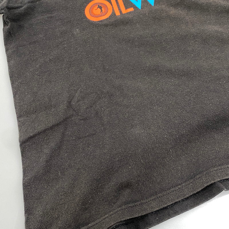 【現状渡し品】【メンズ】 STUSSY ステューシー × OILWORKS オイルワークス メキシコ製 POPY OIL TEE ポピー オイル Tシャツ トップス 142-260602-kh-05-izu サイズ：XL カラー：ブラック 万代Net店