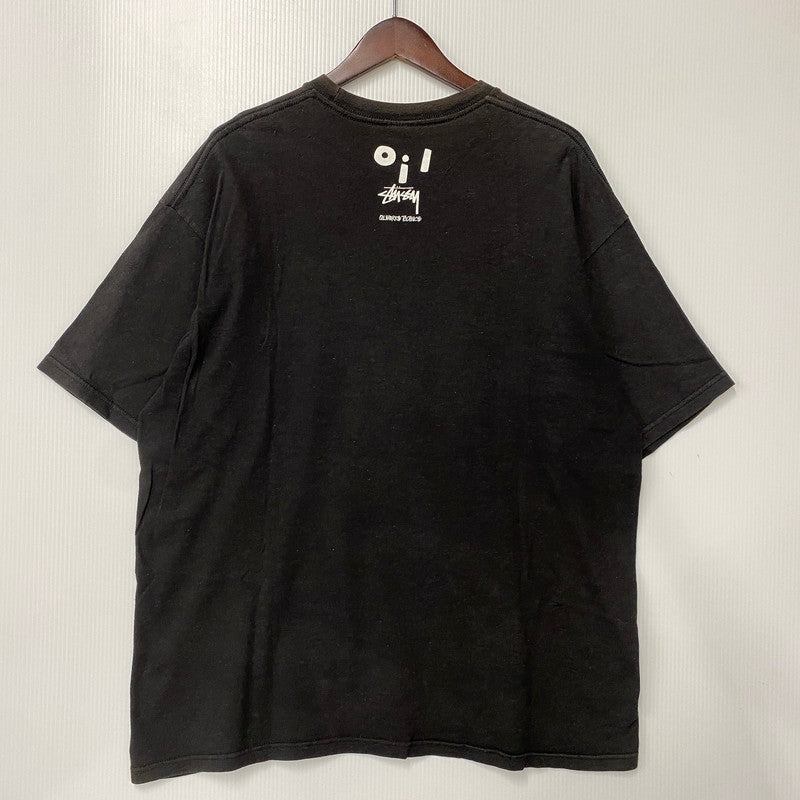 【現状渡し品】【メンズ】 STUSSY ステューシー × OILWORKS オイルワークス メキシコ製 POPY OIL TEE ポピー オイル Tシャツ トップス 142-260602-kh-05-izu サイズ：XL カラー：ブラック 万代Net店