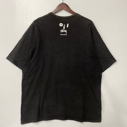 【現状渡し品】【メンズ】 STUSSY ステューシー × OILWORKS オイルワークス メキシコ製 POPY OIL TEE ポピー オイル Tシャツ トップス 142-260602-kh-05-izu サイズ：XL カラー：ブラック 万代Net店
