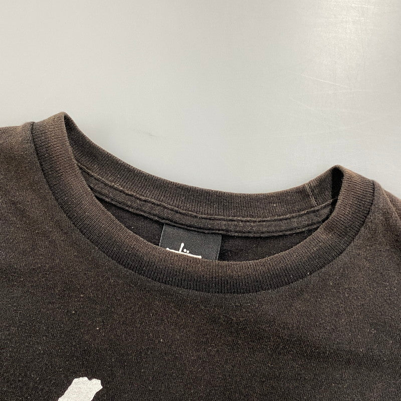 【現状渡し品】【メンズ】 STUSSY ステューシー × OILWORKS オイルワークス メキシコ製 POPY OIL TEE ポピー オイル Tシャツ トップス 142-260602-kh-05-izu サイズ：XL カラー：ブラック 万代Net店