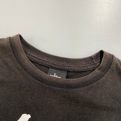 【現状渡し品】【メンズ】 STUSSY ステューシー × OILWORKS オイルワークス メキシコ製 POPY OIL TEE ポピー オイル Tシャツ トップス 142-260602-kh-05-izu サイズ：XL カラー：ブラック 万代Net店