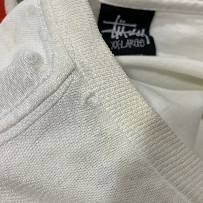 【現状渡し品】【メンズ】 STUSSY ステューシー 金タグ CAMO BASIC LOGO TEE カモ ベーシック ロゴ Tシャツ トップス 半袖 142-260625-ya-04-izu サイズ：XXL カラー：ホワイト 万代Net店