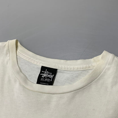 【現状渡し品】【メンズ】 STUSSY ステューシー 金タグ CAMO BASIC LOGO TEE カモ ベーシック ロゴ Tシャツ トップス 半袖 142-260625-ya-04-izu サイズ：XXL カラー：ホワイト 万代Net店