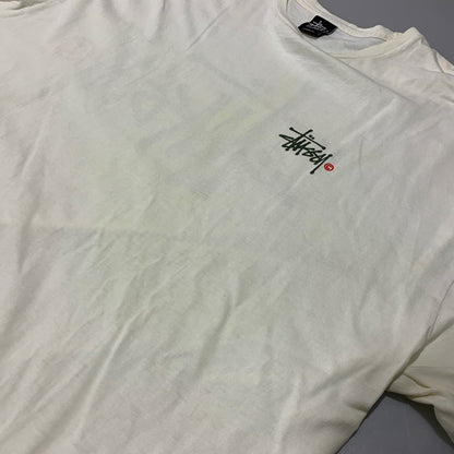【現状渡し品】【メンズ】 STUSSY ステューシー 金タグ CAMO BASIC LOGO TEE カモ ベーシック ロゴ Tシャツ トップス 半袖 142-260625-ya-04-izu サイズ：XXL カラー：ホワイト 万代Net店
